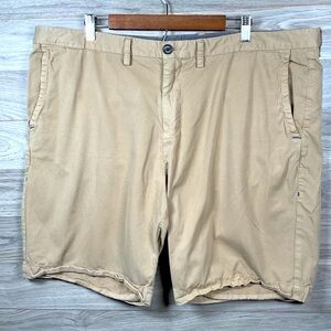 Tommy Bahama Pima/Modal Blend 44x9 Tan Flatfront Casual Shorts